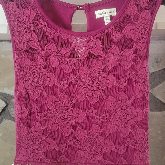 GIRL'S LACE DRESS L(14) - Picture 5 of 10